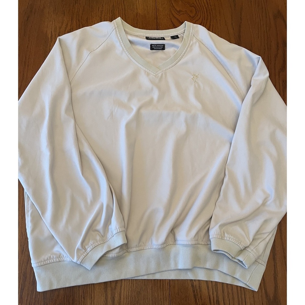 Ashworth Weather System Golf Pullover Windbreaker Taupe Cream Women's XL
